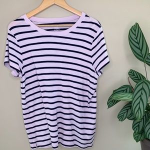 Aerie Striped Real Soft Crew Tee
